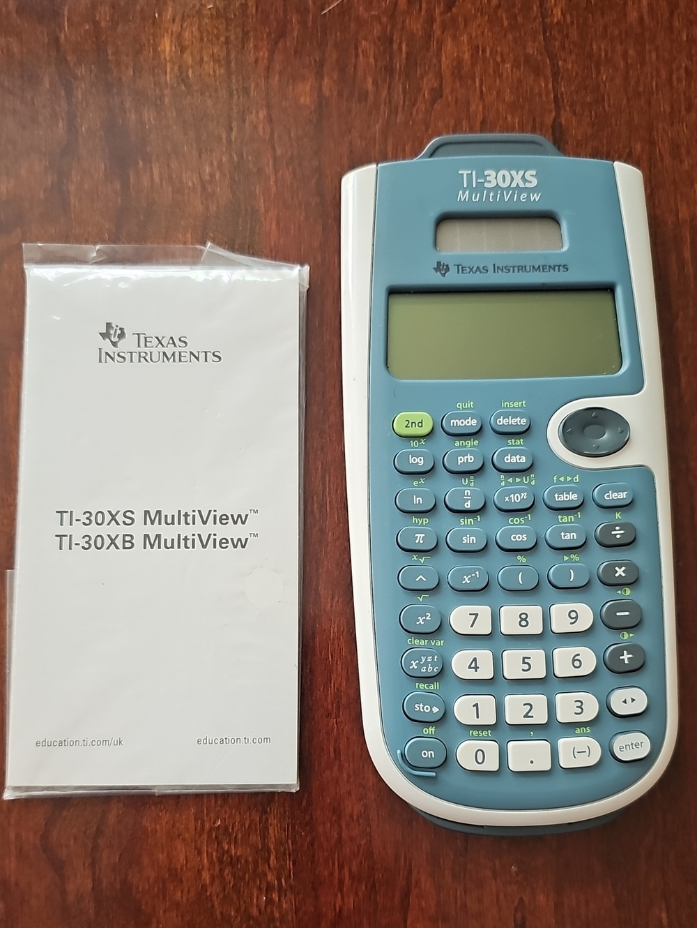 Texas Instruments TI-30XS MultiView Scientific Calculator - Teal/White